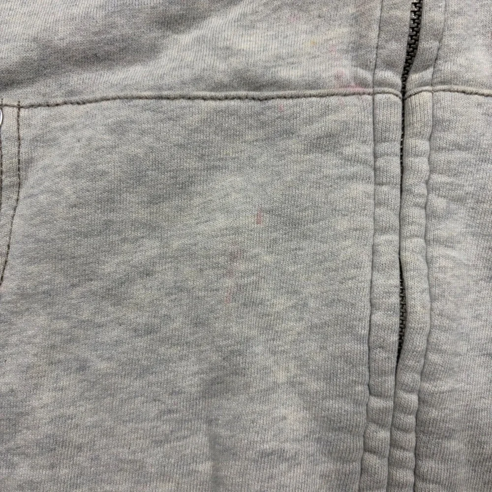 True Religion Mens 2XL Gray World Tour Horseshoe Full Zip Hoodie Jacket ws